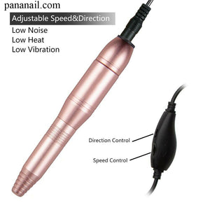 Portable Electric Nail Art Pen Drill Power Manicure Pedicure Machine File Kit